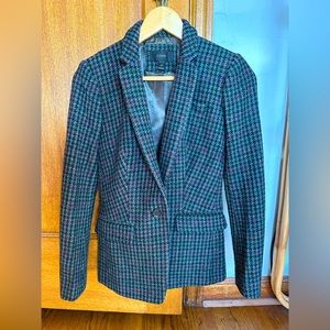 J. Crew herringbone slim-fitted, herringbone blazer.